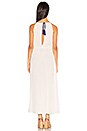 view 3 of 3 Ancon High Neck Slit Maxi Dress in Eggshell