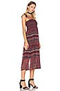 view 2 of 3 Bastille Smocked Tassel Maxi Dress in Maroon