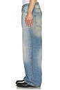 view 5 of 5 Printed 5 Pocket Jeans in Worn Blue