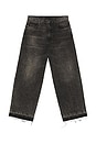 view 1 of 5 Printed 5 Pocket Jeans in Worn Black