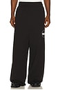 view 1 of 5 PANTALON SWEAT WIDE in Black