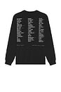view 2 of 3 World Tour Long Sleeve Tee in Black
