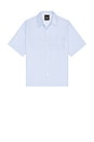 view 1 of 4 Poplin Short Sleeve Shirt in Blue
