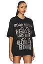 view 3 of 5 Good Girls Diamante Tee in Black