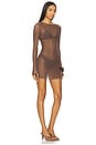 view 2 of 3 Gisele 2.0 Mini Dress in Rosewood Mesh