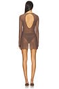 view 3 of 3 Gisele 2.0 Mini Dress in Rosewood Mesh
