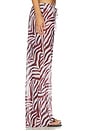 view 3 of 6 Riley Wide Leg Pant in Zebra Mesh