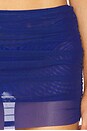 view 6 of 6 Claudia Mini Skirt in Midnight Mesh