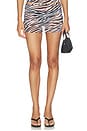 view 1 of 6 Karma Mini Skirt in Coconut Zebra