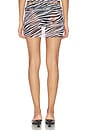 view 4 of 6 Karma Mini Skirt in Coconut Zebra