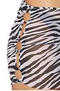 view 6 of 6 Karma Mini Skirt in Coconut Zebra