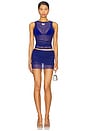 view 4 of 4 Claudia Tank Top in Midnight Mesh