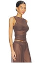 view 2 of 4 Claudia Tank Top in Rosewood Mesh