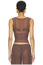 view 3 of 4 Claudia Tank Top in Rosewood Mesh