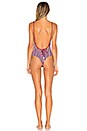 view 5 of 5 Sunday Session Reversible One Piece Swimsuit in Academy Stripe
