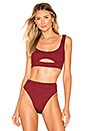 view 1 of 5 TOP BIKINI SASHA in Garnet