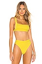 view 1 of 4 90 Degrees Crop Bikini Top in Lemon Zest