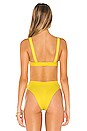 view 3 of 4 90 Degrees Crop Bikini Top in Lemon Zest