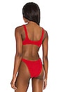 view 3 of 5 TOP BIKINI SCOUT in Baywatch Red