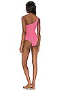 view 3 of 4 Oscar One Piece in Hot Pink Lurex Waffle