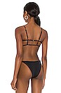 view 3 of 4 South Beach Bikini Top in Black