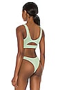 view 3 of 5 Sasha Bikini Top in Mint Lurex