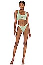 view 4 of 5 Sasha Bikini Top in Mint Lurex
