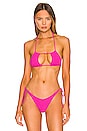 view 1 of 4 Andy Bikini Top in Bright Pink