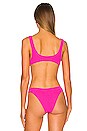 view 3 of 4 Scout Bikini Top in Bright Pink