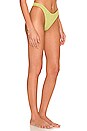 view 2 of 4 Sinner Brief Bikini Bottom in Citron Shimmer