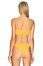 view 3 of 4 Carmen Crop Eco Bikini Top in Sunny Eco