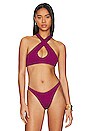 view 1 of 5 HAUT DE MAILLOT DE BAIN CARMEN in Boysenberry Shimmer