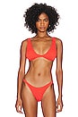 view 1 of 4 Scout Bikini Top in Coral Tiger
