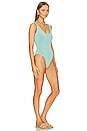 view 2 of 3 Mara One Piece in Aqua Lurex