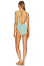 view 3 of 3 Mara One Piece in Aqua Lurex