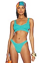 view 1 of 4 Nino Bikini Top in Turquoise Shimmer