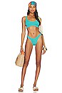 view 4 of 4 Nino Bikini Top in Turquoise Shimmer