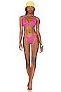 view 4 of 4 Scout Bikini Top in Fuchsia Shimmer