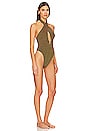 view 2 of 4 MAILLOT DE BAIN 1 PIÈCE TATIANA in Cocoa Lurex