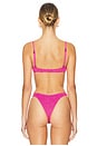 view 3 of 5 Gracie Balconette Bikini Top in Wildberry