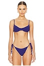 view 1 of 5 Gracie Balconette Bikini Top in Sapphire