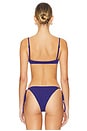 view 3 of 5 Gracie Balconette Bikini Top in Sapphire
