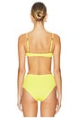 view 3 of 5 Gracie Balconette Bikini Top in Limoncello Stripe