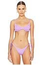 view 1 of 5 Gracie Balconette Bikini Top in Lilac Shimmer