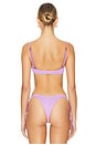 view 3 of 5 Gracie Balconette Bikini Top in Lilac Shimmer