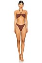 view 5 of 5 Crista Reversible Brief in Black & Arabica