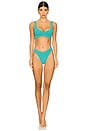 view 4 of 5 ТОП БИКИНИ NINO in Teal Lurex