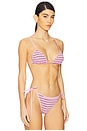 view 2 of 5 TOP BIKINI LUANA in Pastel Pink Stripe
