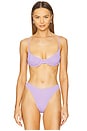 view 1 of 4 Gracie Balconette Bikini Top in Lavender Floral
