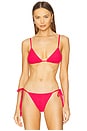view 1 of 4 Luana Triangle Bikini Top in Nectarine